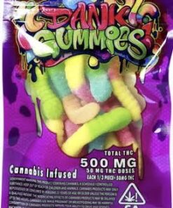 Dank Willy Wonka Worm Gummies 500mg Thc