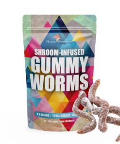 4 Magic Mushroom Gummy Worms 250MG Each