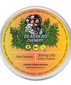 Deadhead Chemist CBD Sour Squares (300mg CBD)