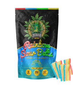 Rainbow Sour Belts | 250MG THC | Medusa Extracts