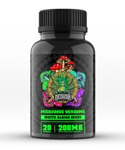 Magic Mushroom Microdose Capsules | White Albino Avery 200mg | 20 Capsules | Medusa Extracts