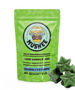 Magic Mushroom Star Gummies – Lime- 3000MG – Mushee