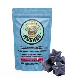 Magic Mushroom Star Gummies – Blue Raspbery – 3000MG – Mushee