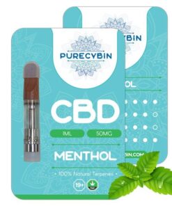 Purecybin Menthol CBD Vape | 50mg CBD Vape Carts | 1G