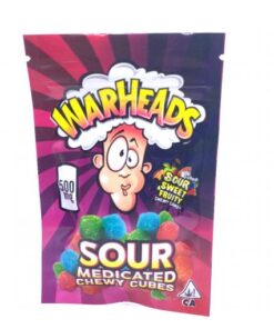 Warheads Sour Chewy Cubes 500mg THC